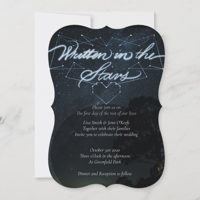 Written in the Stars Invitation (Front)