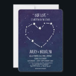 Written In The Stars Small Wedding Invitation<br><div class="desc">Written In The Stars Small Wedding Invitation - Sometimes we have little say when something is meant to be. That's the way nature intended it. To celebrate your incredible wedding day, we present the inspirational “Love Is Written In The Stars” wedding invitation. Let everyone special in your life know your...</div>