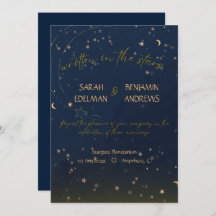 Written in the stars wedding invitation 
