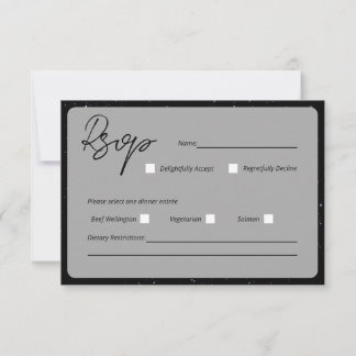 Written In The Stars Wedding Response Card