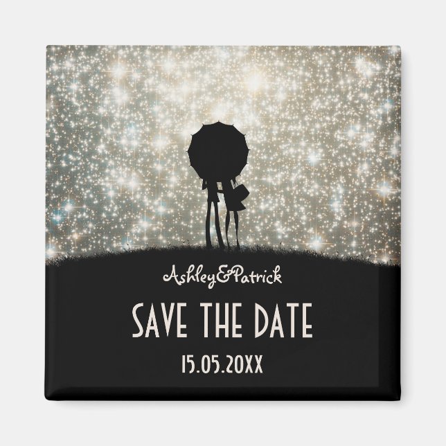 Written in the Stars Wedding Save the Date Magnet (Front)