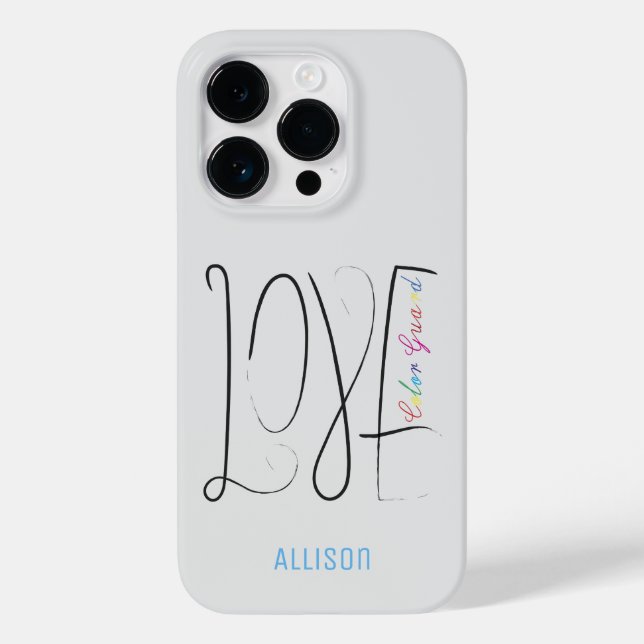 Written Love Colour Guard Design Case-Mate iPhone Case (Back)
