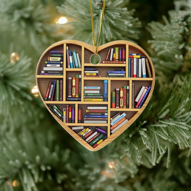 Writter Reader Bookaholic Books Lover Bookworm Ceramic Ornament (Tree)