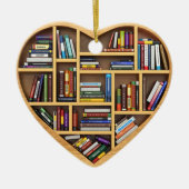 Writter Reader Bookaholic Books Lover Bookworm Ceramic Ornament (Front)