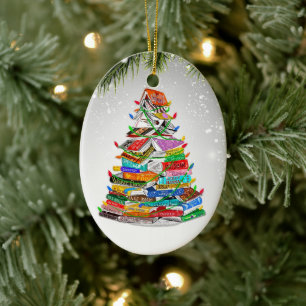 Writter Reader Bookaholic Books Lover Bookworm Ceramic Ornament