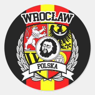 Wrocław Classic Round Sticker