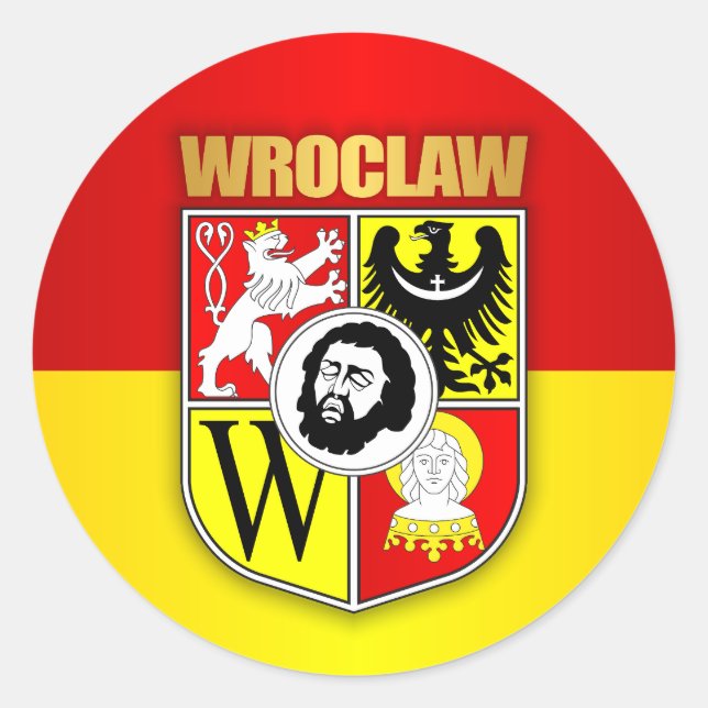Wroclaw Classic Round Sticker (Front)