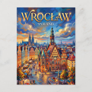 Wrocław Poland Postcard