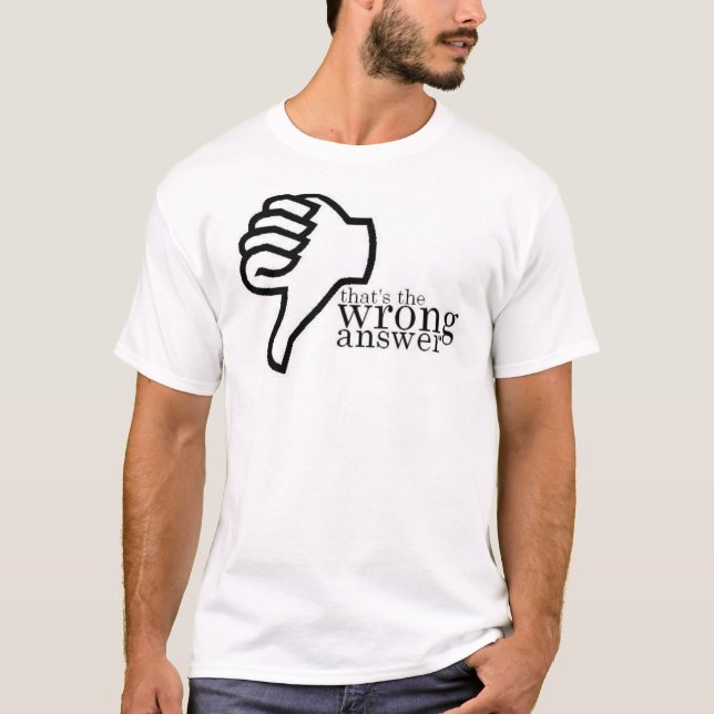 Wrong Answer T-Shirt (Front)
