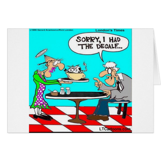 Wrong Coffee Funny Cow Cartoon Gifts & Tees (Front Horizontal)