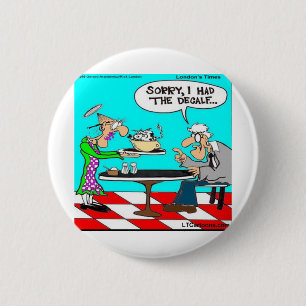 Wrong Coffee Funny Cow Cartoon Gifts & Tees 6 Cm Round Badge