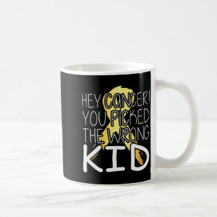 Wrong Kid Cancer Fighter Awareness Ribbon Premium Coffee Mug