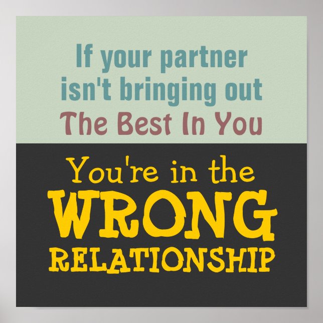 WRONG RELATIONSHIP ~ Poster / Print (Front)