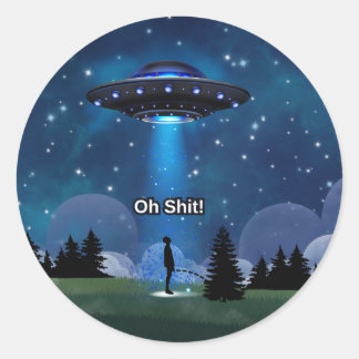 Wrong Time To Have Your Pants Down Classic Round Sticker