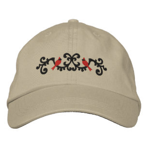Wrought Iron & Cardinals Embroidered Hat