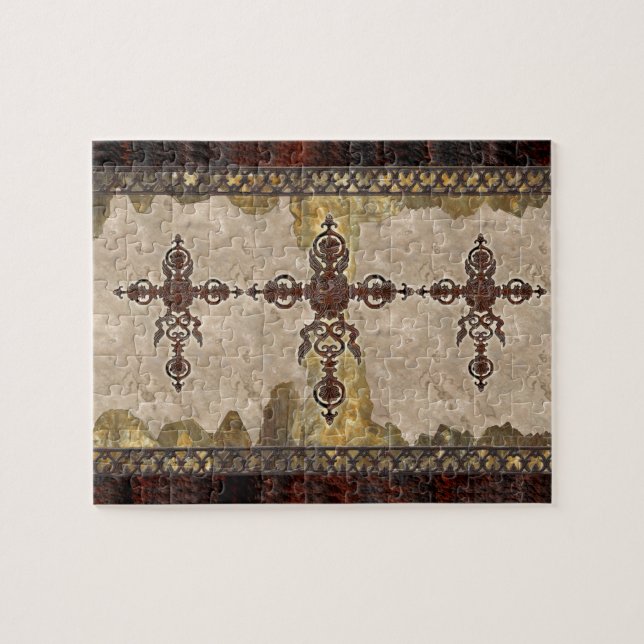 Wrought Iron Cross Jigsaw Puzzle (Horizontal)