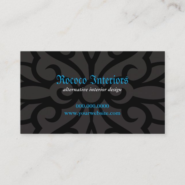 Wrought Iron Decorative Business Card (Front)