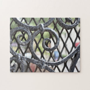Wrought Iron Gate Upper West Side New York NYC Jigsaw Puzzle