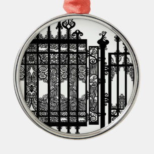 Wrought Iron Metal Tree Decoration