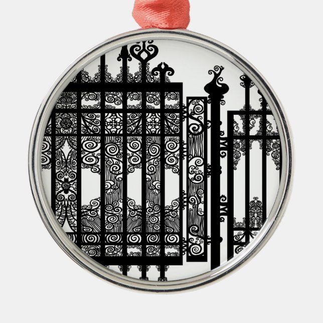 Wrought Iron Metal Tree Decoration (Front)