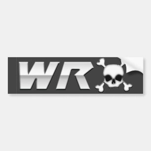 WRX with Scull Bumper Sticker