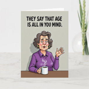 Wry Birthday Portrait Card
