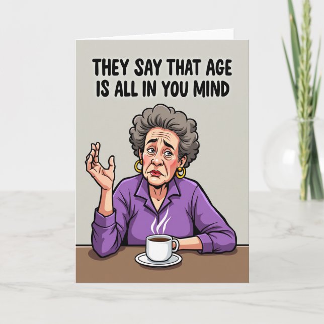 Wry Wisdom Birthday Card (Front)