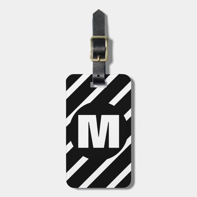 WS2 Monogrammed Luggage Tag (Front Vertical)