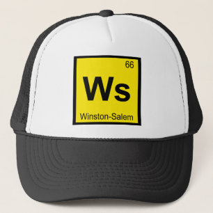 Ws - Winston-Salem North Carolina Chemistry Symbol Trucker Hat
