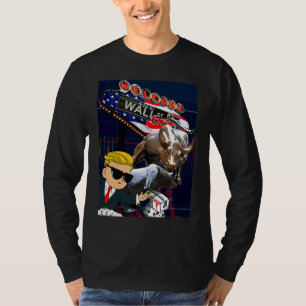 wsb the kid casino dice stonks up bull bear neon l T-Shirt