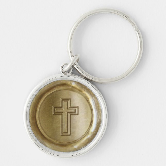 WSM - Gold Cross II - Key Ring (Front)