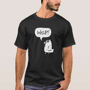 WSP what's Up  Sarcastic Parrot Illustration Graph T-Shirt