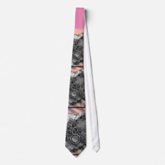 wssbx Cogs on pink Neck Tie