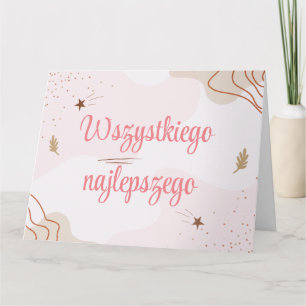 Wszystkiego Najlepszego Polish Birthday Card 