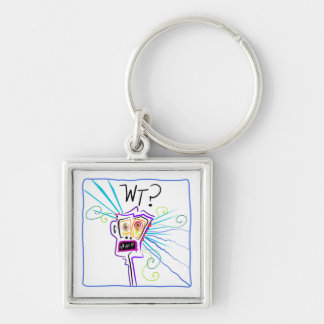 WT? WHAT THE ?? EMOJI Meemogie Key Ring