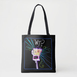 WT? WHAT THE ?? EMOJI Meemogie Tote Bag