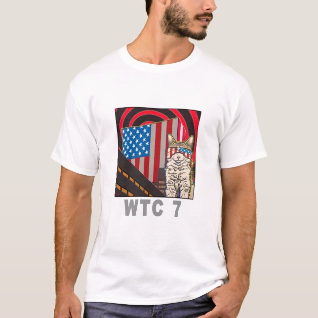 "WTC 7" Organic White T-Shirt (Front)