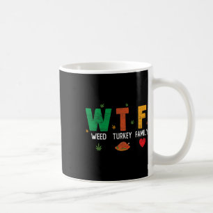 Wtf1 Wine Turkey Football - Fun Thanksgiving Day M Coffee Mug