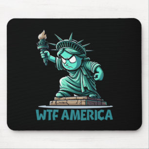 Wtf America Anti-trump Political And Democracy Mouse Pad