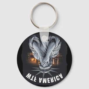 Wtf America Anti-trump Usa Political And Democracy Key Ring