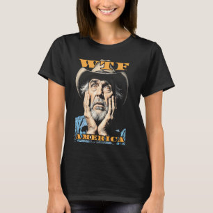 WTF America Sad Cowboy Wild West American Vintage T-Shirt