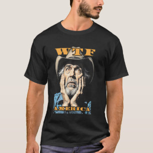 WTF America Sad Cowboy Wild West American Vintage T-Shirt