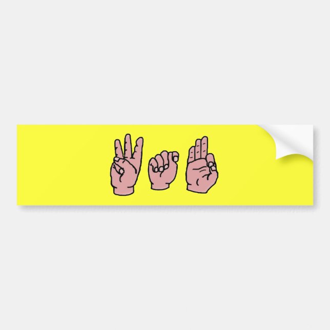 WTF Bumper Sticker (Front)