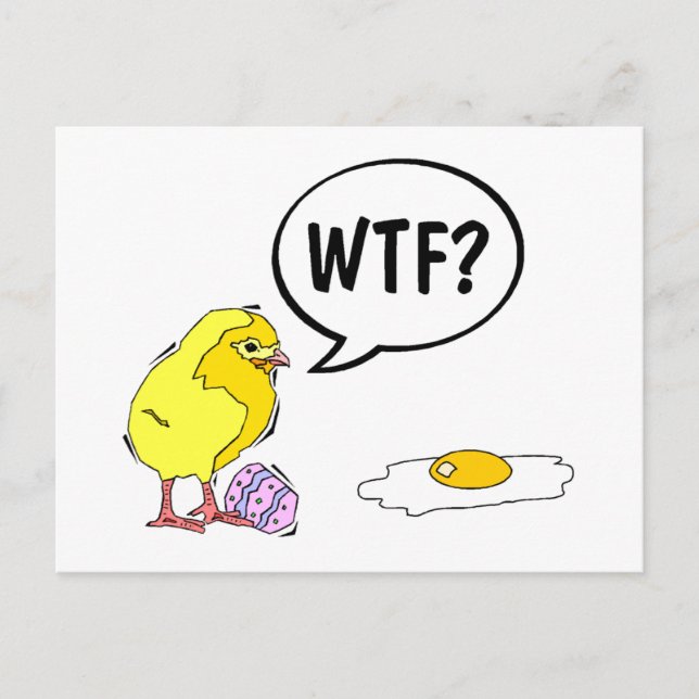 WTF Chick Postcard (Front)