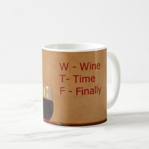WTF created into a coffee mug. Mug