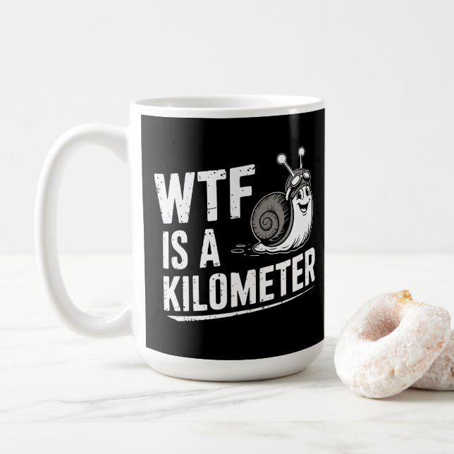 WTF Is a Kilometre Coffee Mug (With Donut)