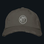 WTF Personalizable Monogram Embroidered Hat<br><div class="desc">"WTF" embroidered on a hat. If you don't know what that stands for and those aren't your initials/monogram,  you probably shouldn't get this hat! Unless you want to customise it with your own initials/monogram,  of course,  which is super easy to do.</div>