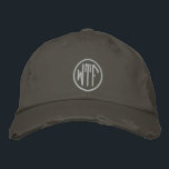 WTF Personalizable Monogram Embroidered Hat<br><div class="desc">"WTF" embroidered on a hat. If you don't know what that stands for and those aren't your initials/monogram,  you probably shouldn't get this hat! Unless you want to customise it with your own initials/monogram,  of course,  which is super easy to do.</div>