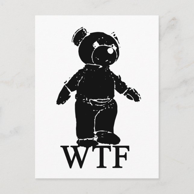WTF Spoof T Shirt Postcard (Front)
