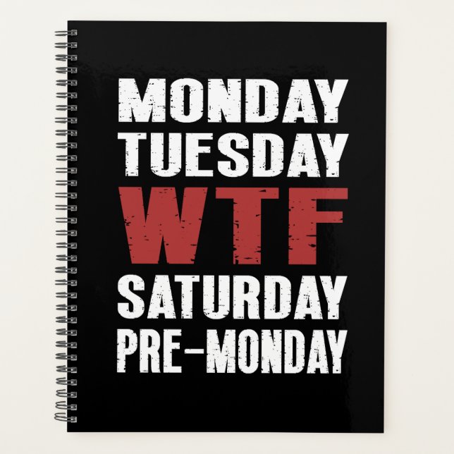 WTF Undated Monthly Weekly Planner (Front)